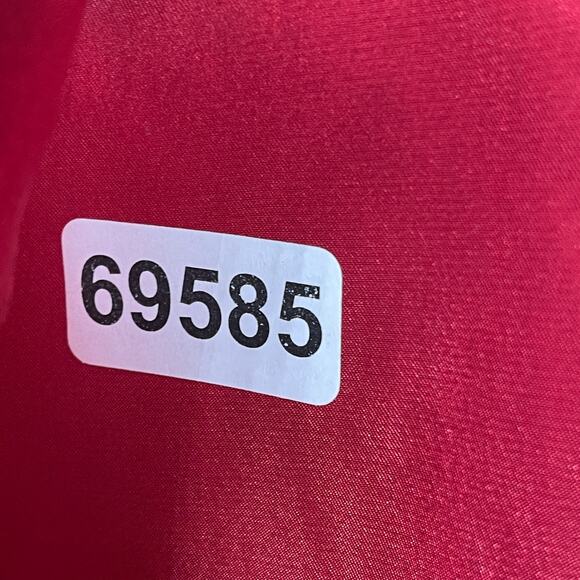 VICTORIA SECRET Top XS Satin Pajama Sleep Shirt Button Up Short Sleeve Red - Picture 12 of 12